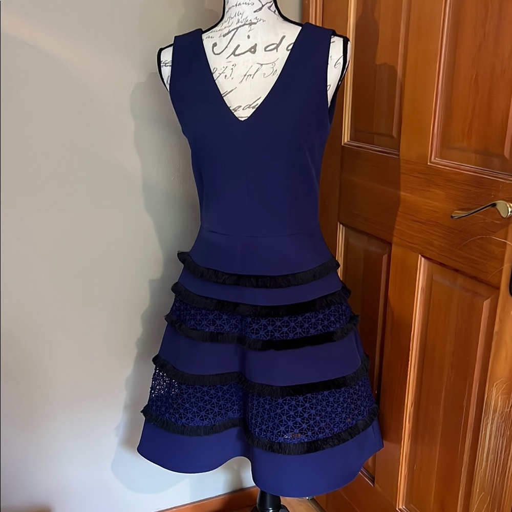 Navy Sleeveless Adelyn Rae Dress -small